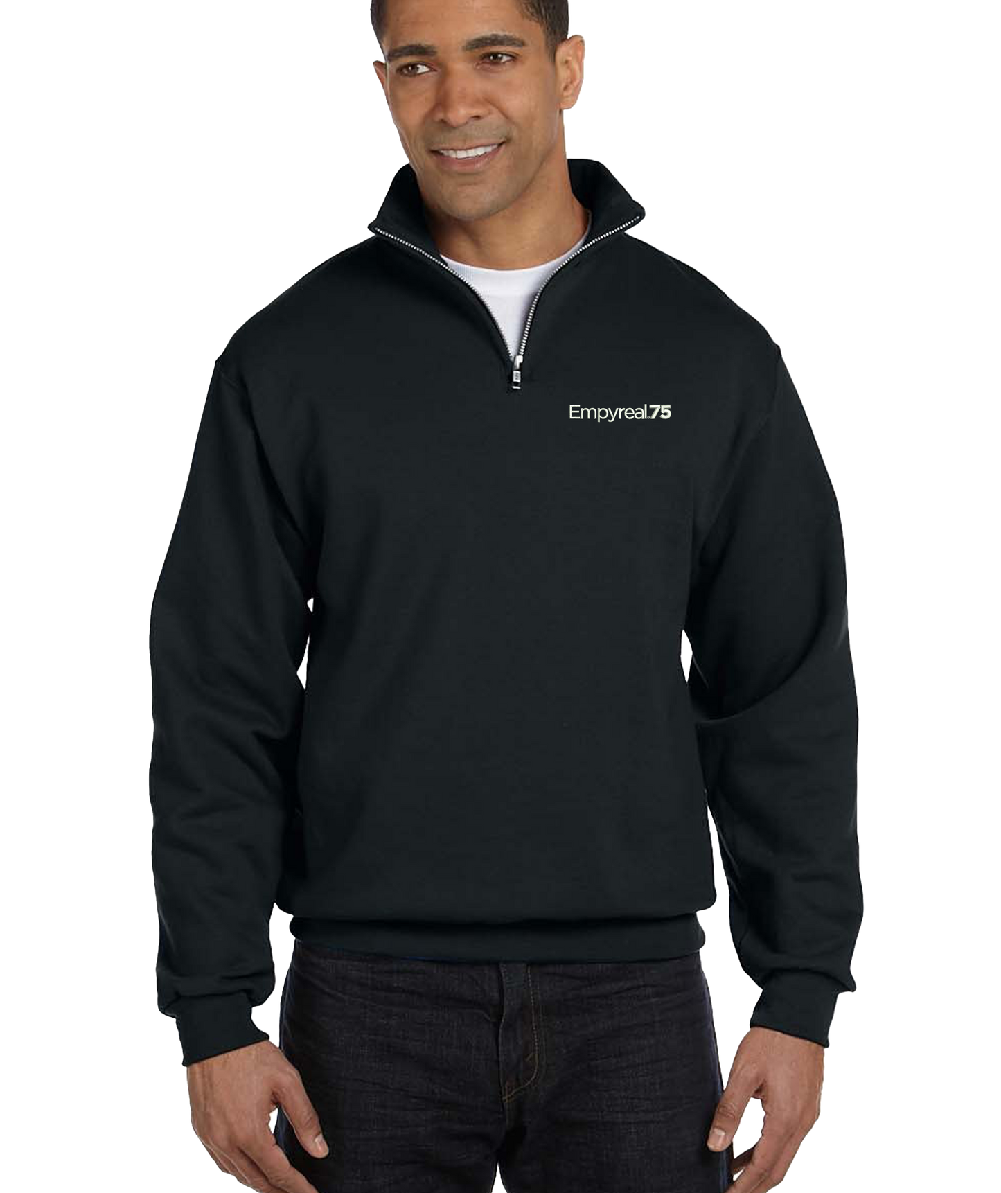 Jerzees Adult NuBlend® Quarter-Zip Cadet Collar Sweatshirt