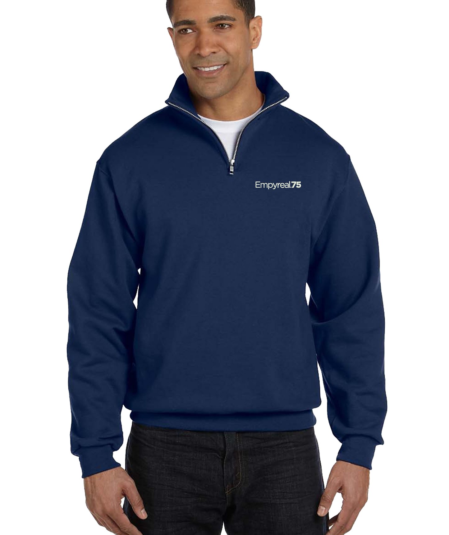 Jerzees Adult NuBlend® Quarter-Zip Cadet Collar Sweatshirt