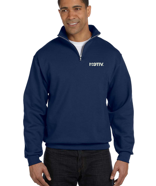 Jerzees Adult NuBlend® Quarter-Zip Cadet Collar Sweatshirt