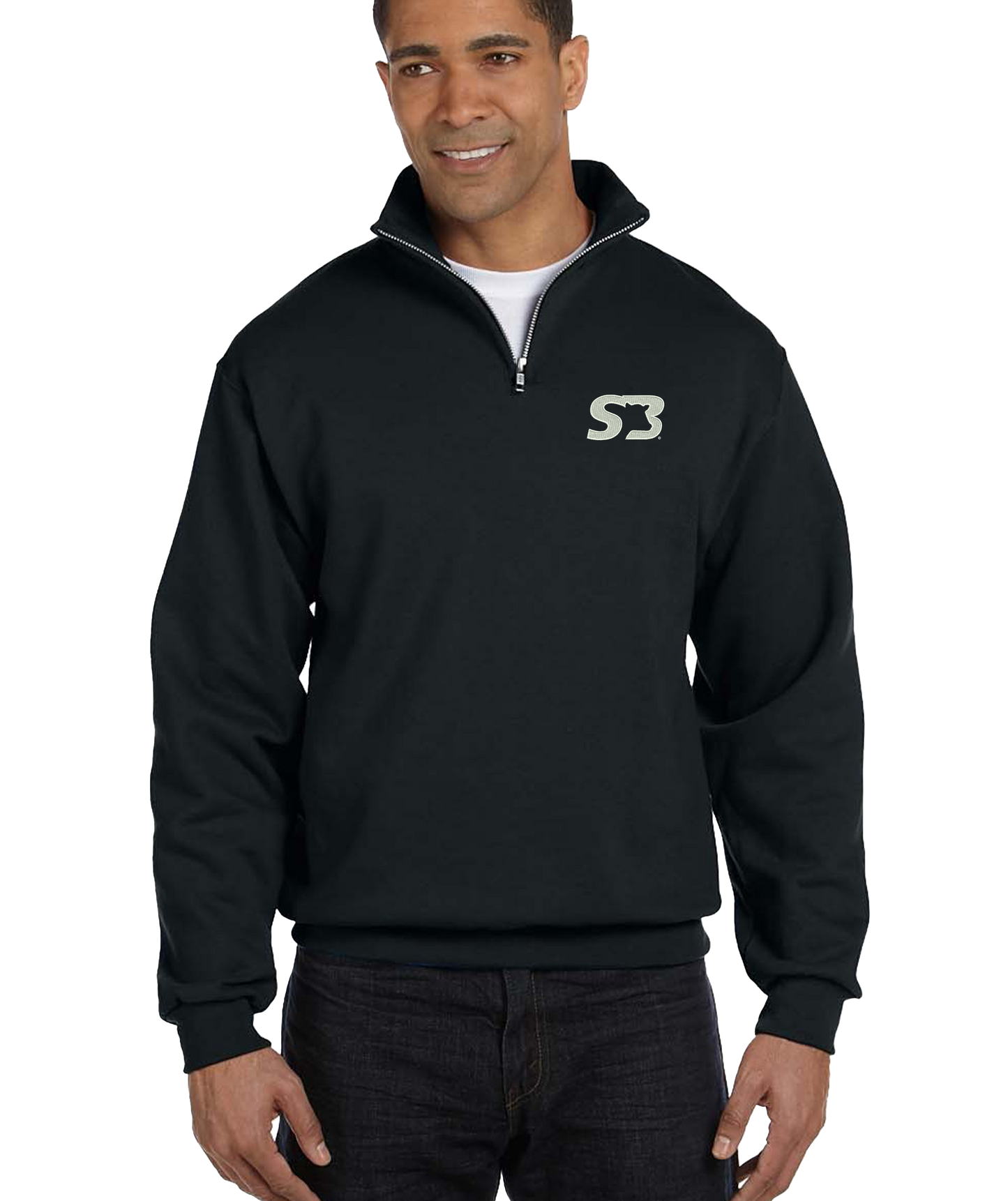 Jerzees Adult NuBlend® Quarter-Zip Cadet Collar Sweatshirt