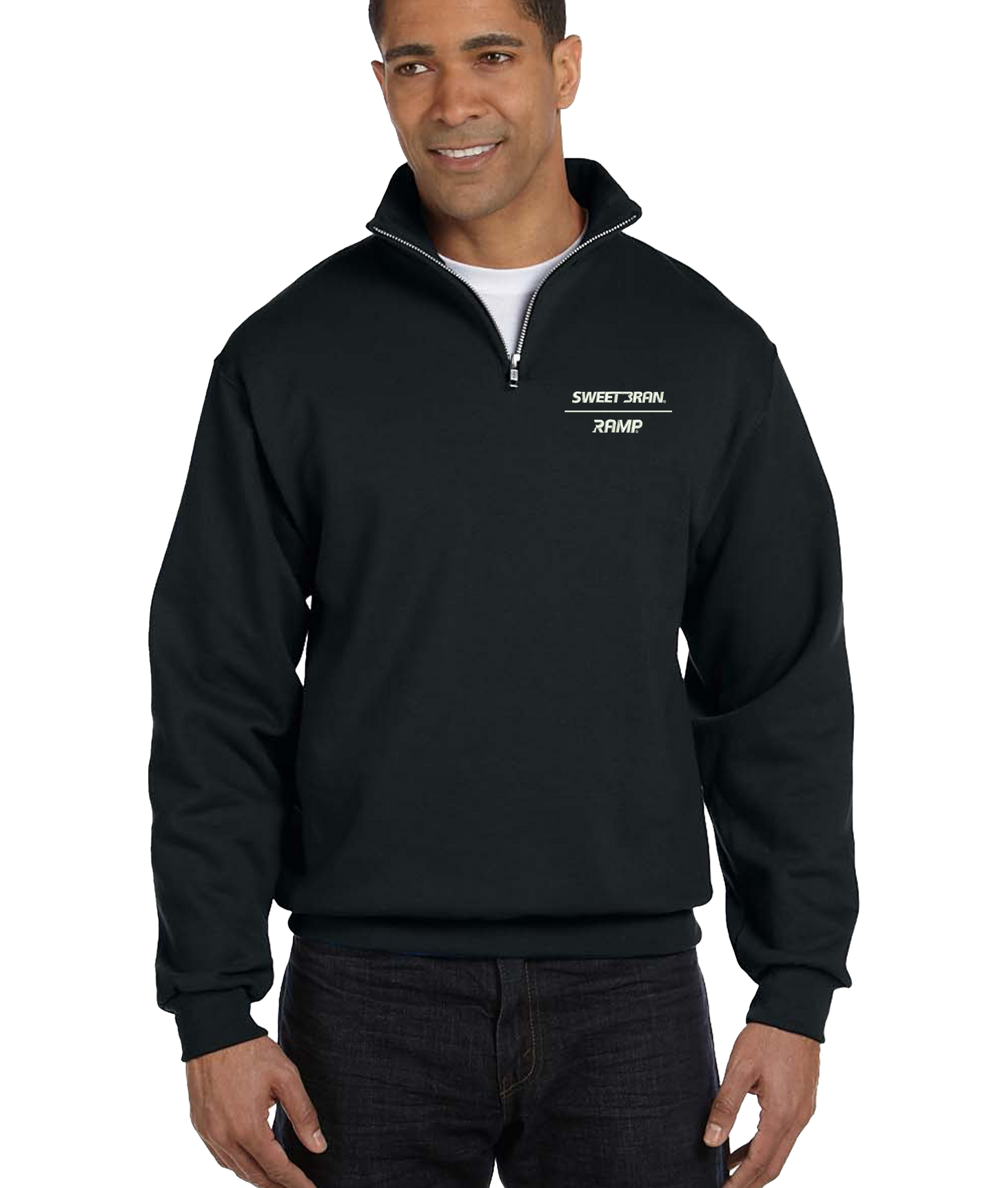 Jerzees Adult NuBlend® Quarter-Zip Cadet Collar Sweatshirt